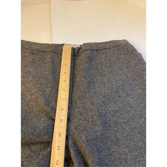 Llbean 100% lambs wool pants M-tall size 12 rn#71341 high rise gray - Picture 5 of 5